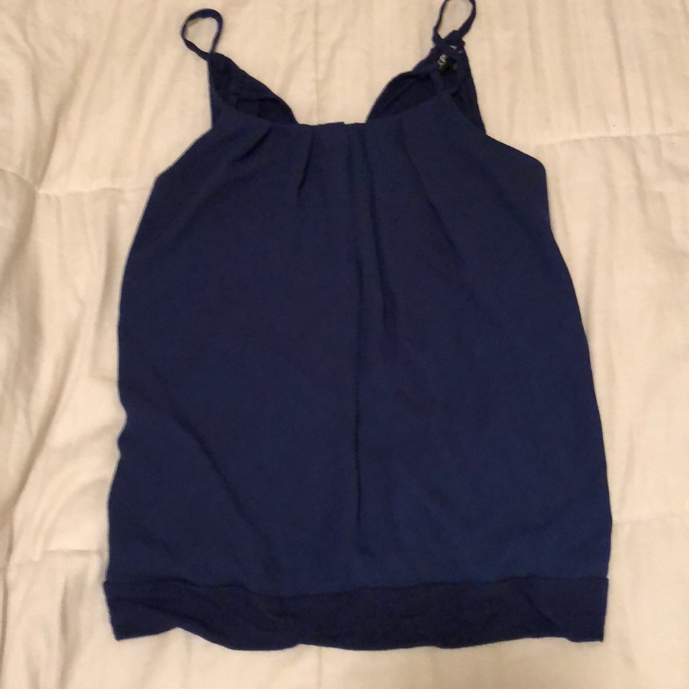 Express navy halter shirt